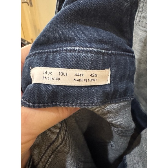 Seraphine‎ Maternity Denim Overalls Womens Size 10 Straight - Picture 8 of 12